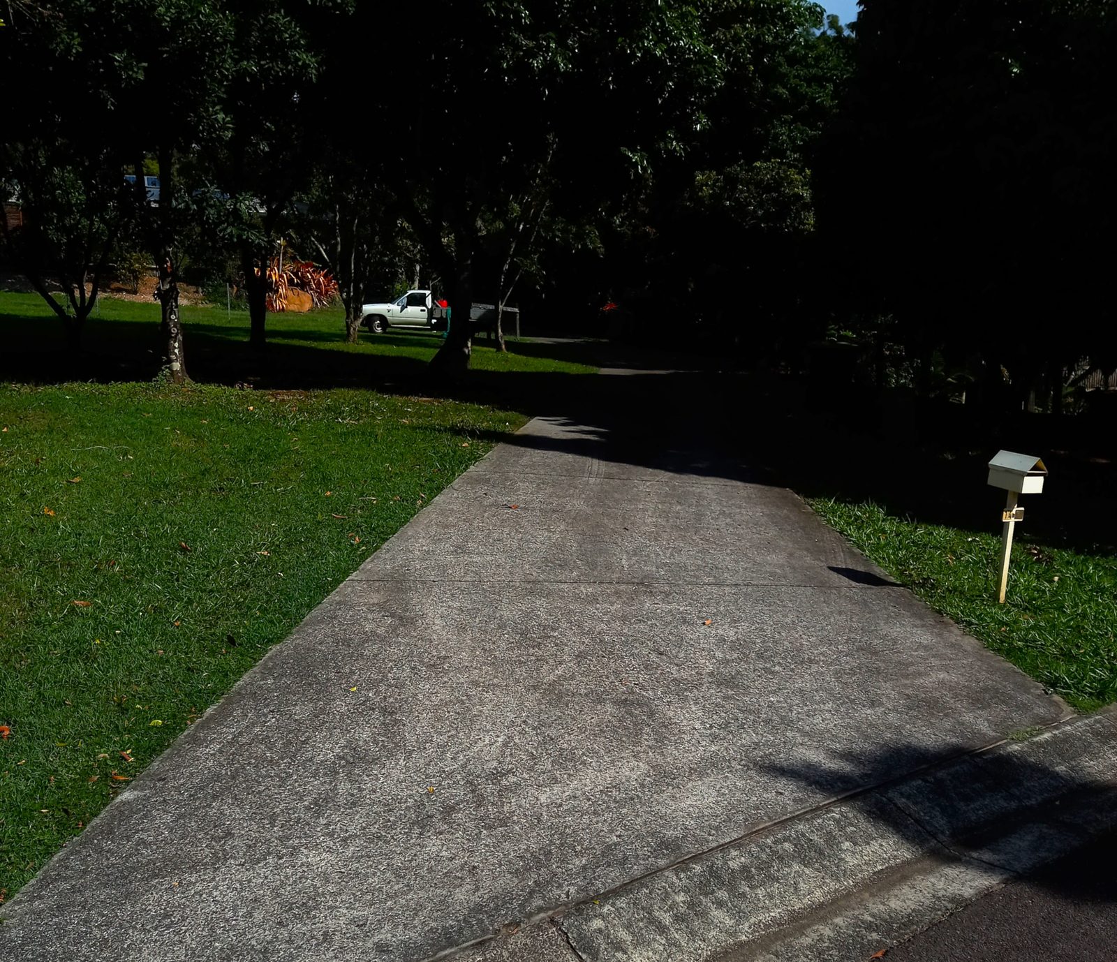 Driveway 1, before