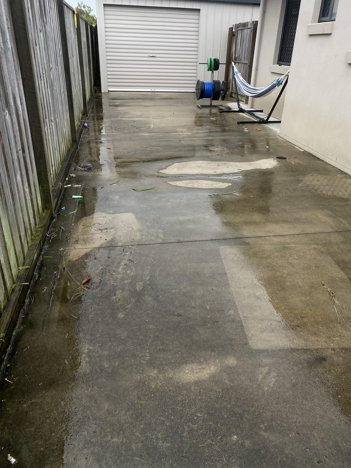 Driveway 6, before