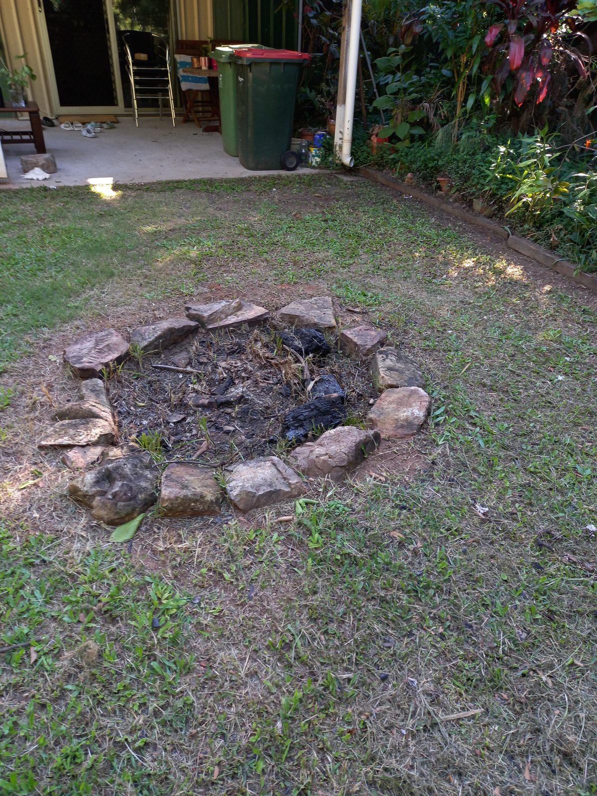 Fire pit, before